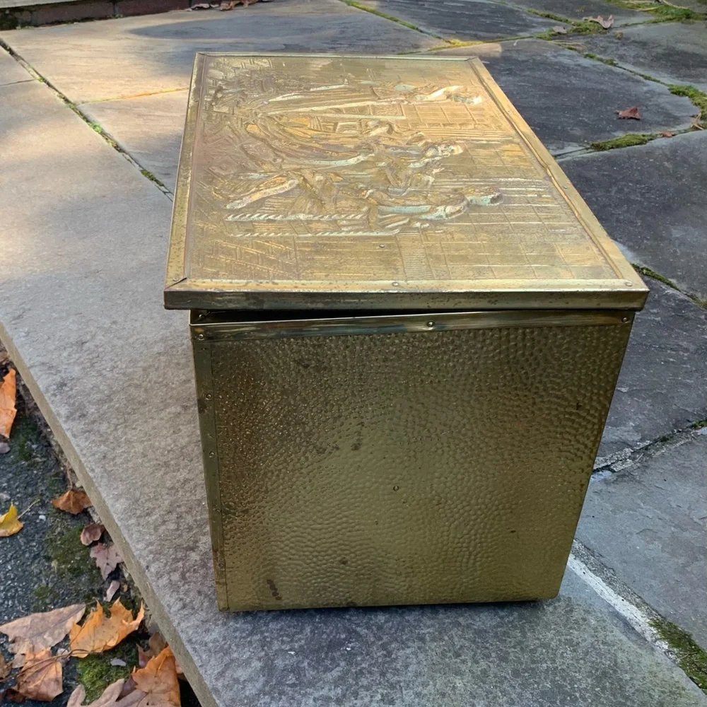Brass embossed box
